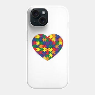 Puzzle Heart - Rainbow Pride Colors Phone Case