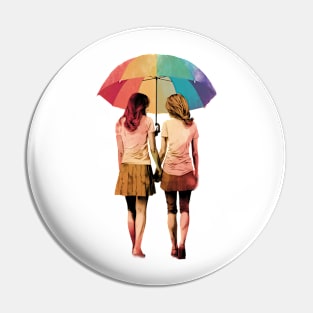 Cute Lesbian Gay Pride 2023 LGBTQ Pride parade Pin