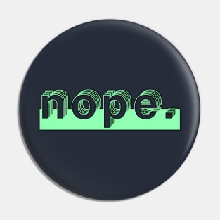 Nope. Pin