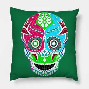 skull in candy tattoo wrestling mask ecopop Pillow