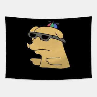 Stay Cool Meme Dog Tapestry