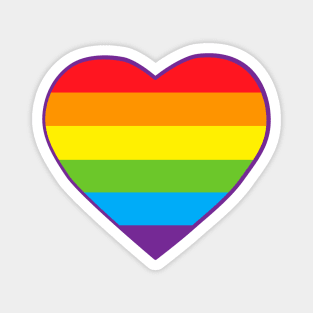 Pride Flag Heart Magnet