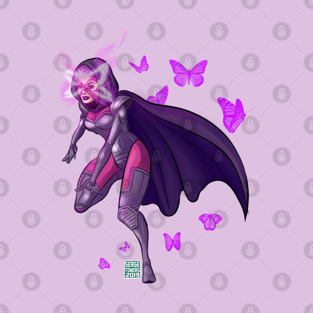 Armored Psylocke Butterflies by sergetowers80