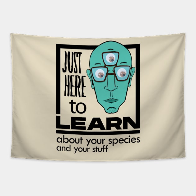 Extraterrestrial alien student/graduate Tapestry by HurdyGurdy