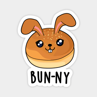Bun-ny Cute Bunny Rabbit Bun Pun Magnet