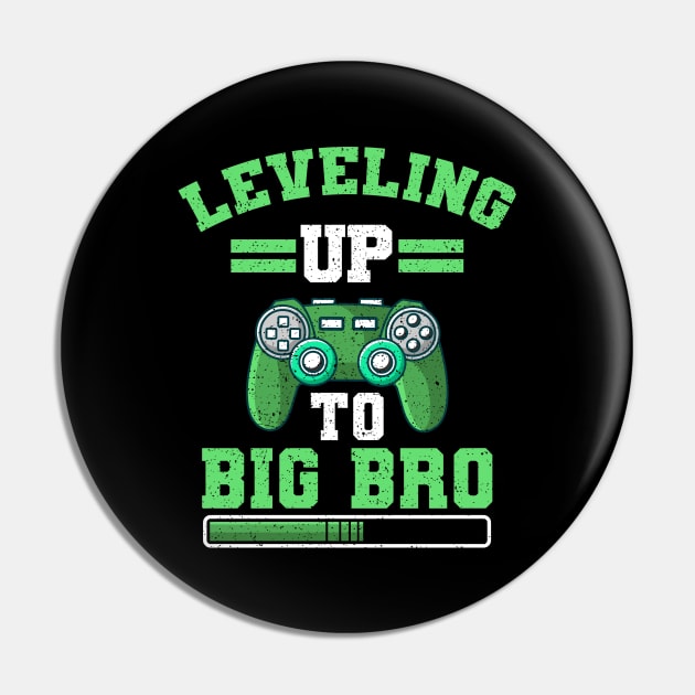 Leveling Up To Big Bro Gift Pin by Delightful Designs