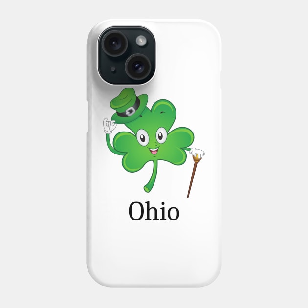 St Patrick&#39;s  Irish Shamrock OHIO, Irish Gift for Wife Phone Case by yassinebd