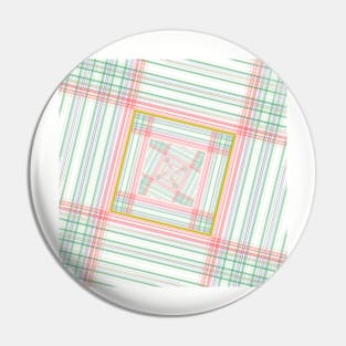 Abstract Tartan Pin