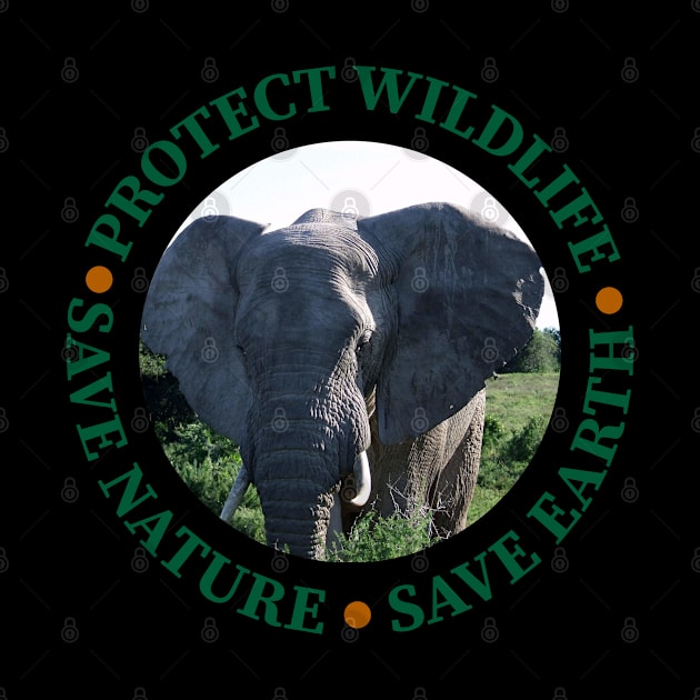 Wildlife Conservation Earth Day Elephants by PathblazerStudios