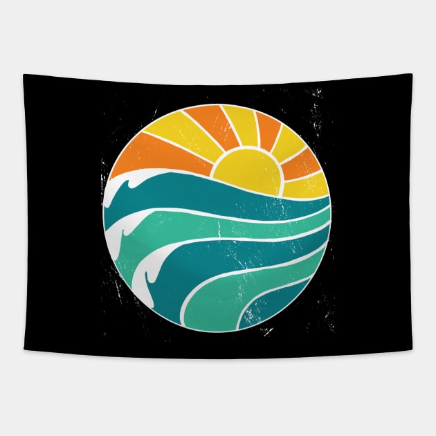 Its Always sunny beach for summer Tapestry by Midoart