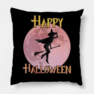 Happy Halloween - The Flying Witch Pillow