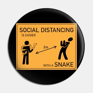 Socially Distant Snake Pin