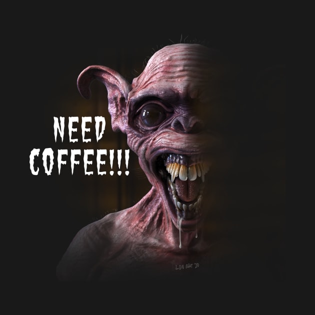 Goblin Need Coffee by RDNTees