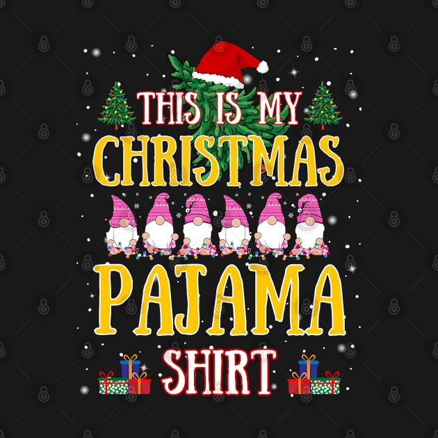 Funny Pink Christmas Gnomes This Is My Christmas Pajama by egcreations