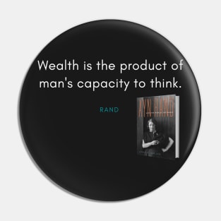 Ayn Rand Quote Pin