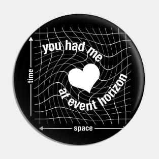 Love in Space Time Continuum Pin