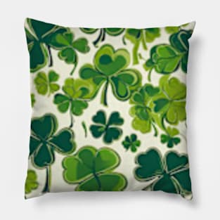 st patricks day pattern Pillow