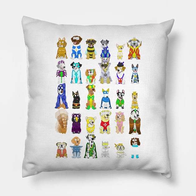 Superhero Dogs Pillow by Giddings Gifts