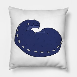 Sleeping Blue Dragon Pillow