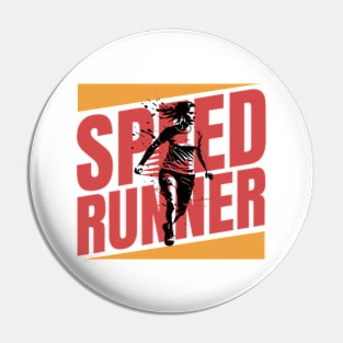 Runner woman Pin