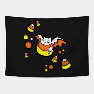 Candy Corn Bat Tapestry