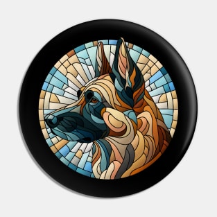 Belgian Malinois - Mosaic Art Pin