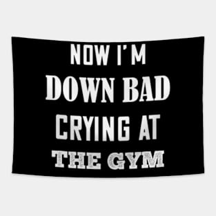 Now I'm Down Bad Crying At The Gym Serious Tapestry