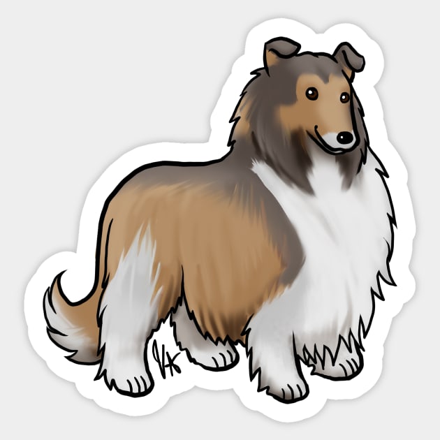 Magnet & Sticker - Lassie Dog - 6″ x 5″