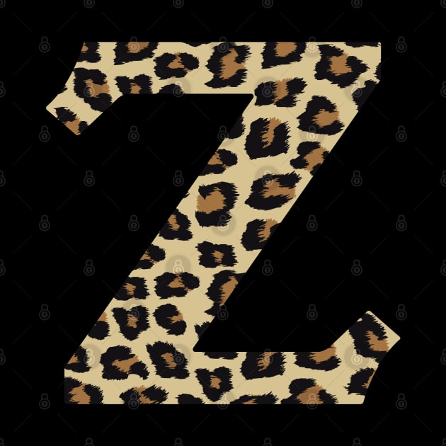 Letter Z Leopard Cheetah Monogram Initial by squeakyricardo