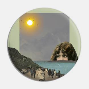 Light Of Summer - Surreal/Collage Art Pin