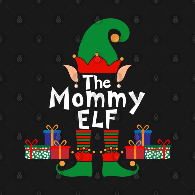 Funny Family Matching Christmas Mommy Elf by Mind Your Tee