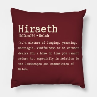 Hiraeth, Cymru Pillow