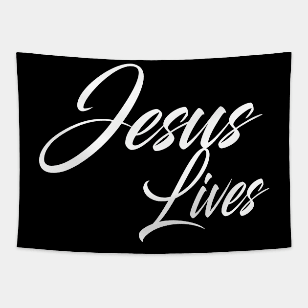 jesus lives Tapestry by theshop