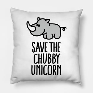 Save the chubby unicorn Pillow