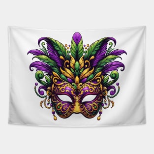 Mardi Gras Festive Mask Design Tapestry