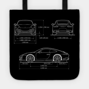 Porsche - Blueprint - Dark Tote