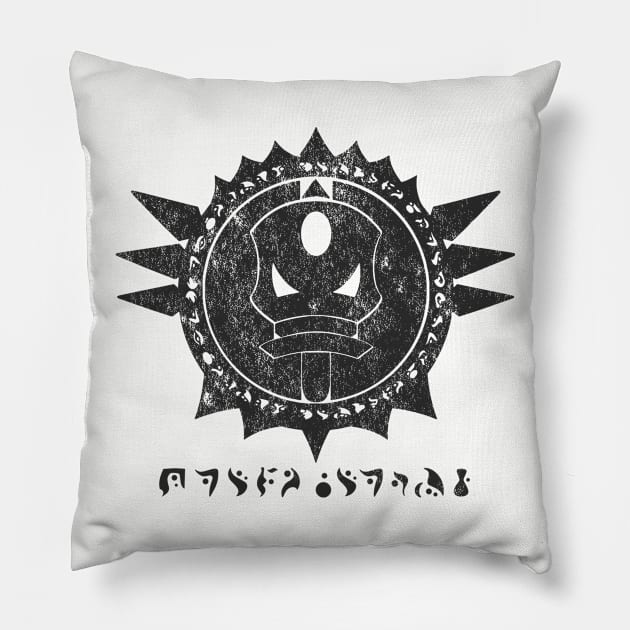 The Baron's Order (Black Print) Pillow by Joe Hickson