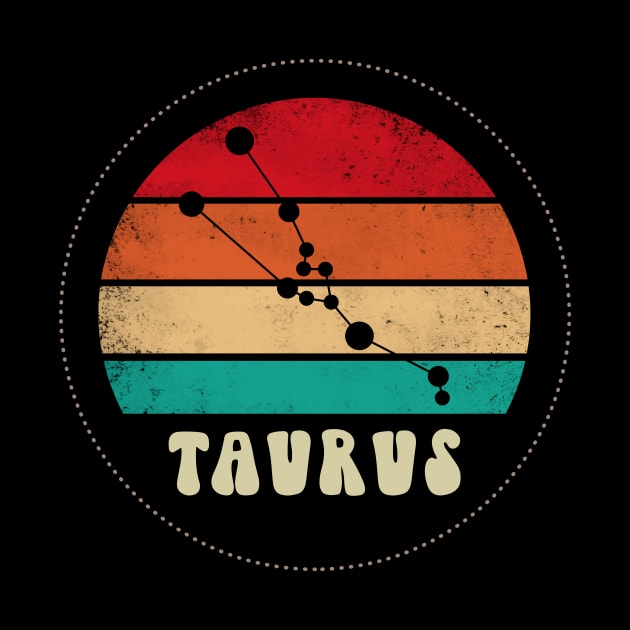 Taurus Retro Sunset by Darkstar Designs