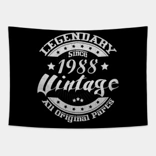 Legendary Since 1988. Vintage All Original Parts Tapestry