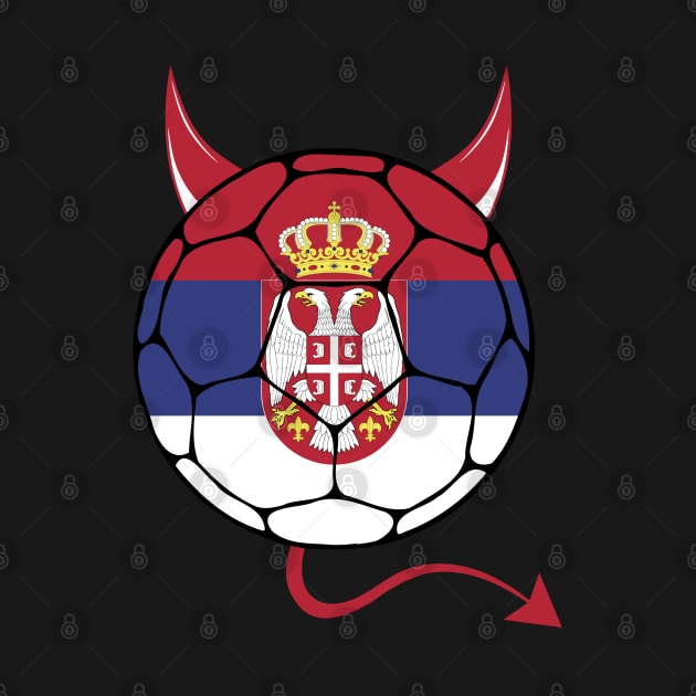 Serbia Halloween Football by footballomatic