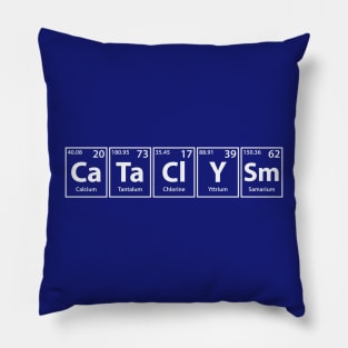 Cataclysm (Ca-Ta-Cl-Y-Sm) Periodic Elements Spelling Pillow