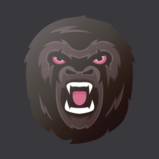 Gorilla head by mkstore2020