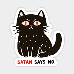 Satan says no Magnet