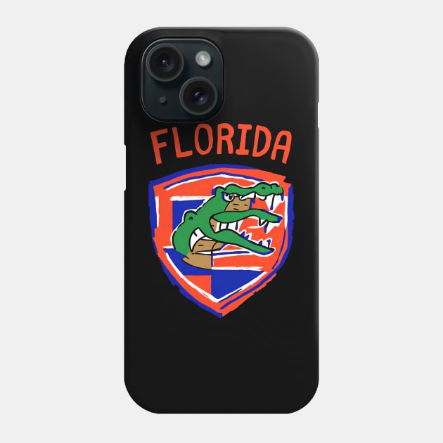 Funny Alligator Florida Football Games American Football Player Brotherhood Phone Case by DaysuCollege