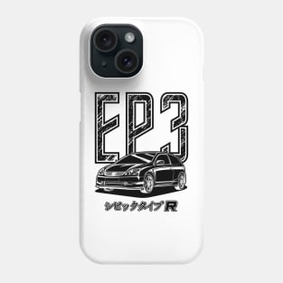 Civic Type R EP3 - Black Print Phone Case