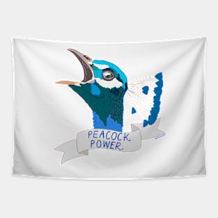 Peacock Power Tapestry