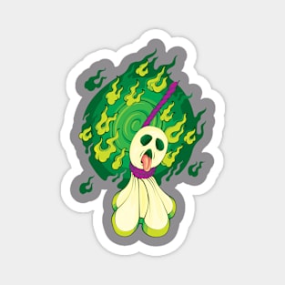 Green Flame Teru Teru Bōzu Magnet