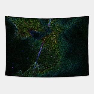 Black Panther Art - Glowing Edges 214 Tapestry