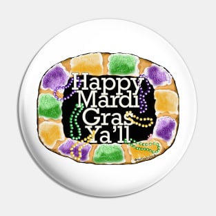 Mardi Gras King Cake Pin