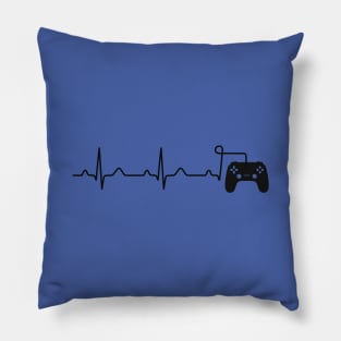 Game Controller Gamer Heartbeat Funny Pillow